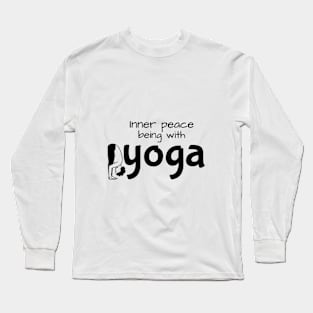 Inner peace being with yoga Long Sleeve T-Shirt